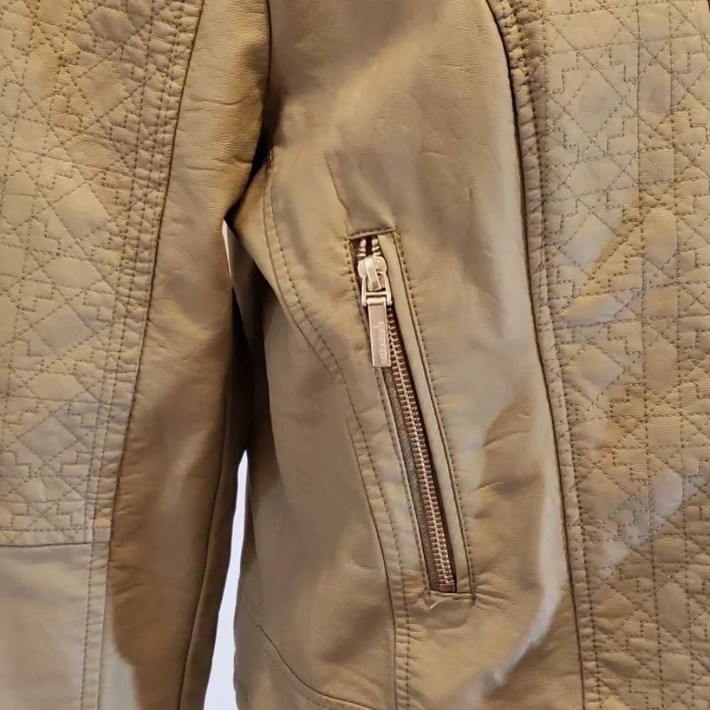 CollectionB by Bernardo Vegan Faux Leather Moto Jacket XL EUC